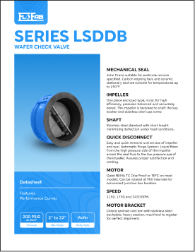FloFab's Hydronic Accessories LSDDB Wafer Check Valve Datasheet Thumbnail