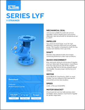 FloFab's Hydronic Accessories LYF Y Strainer Datasheet Thumbnail